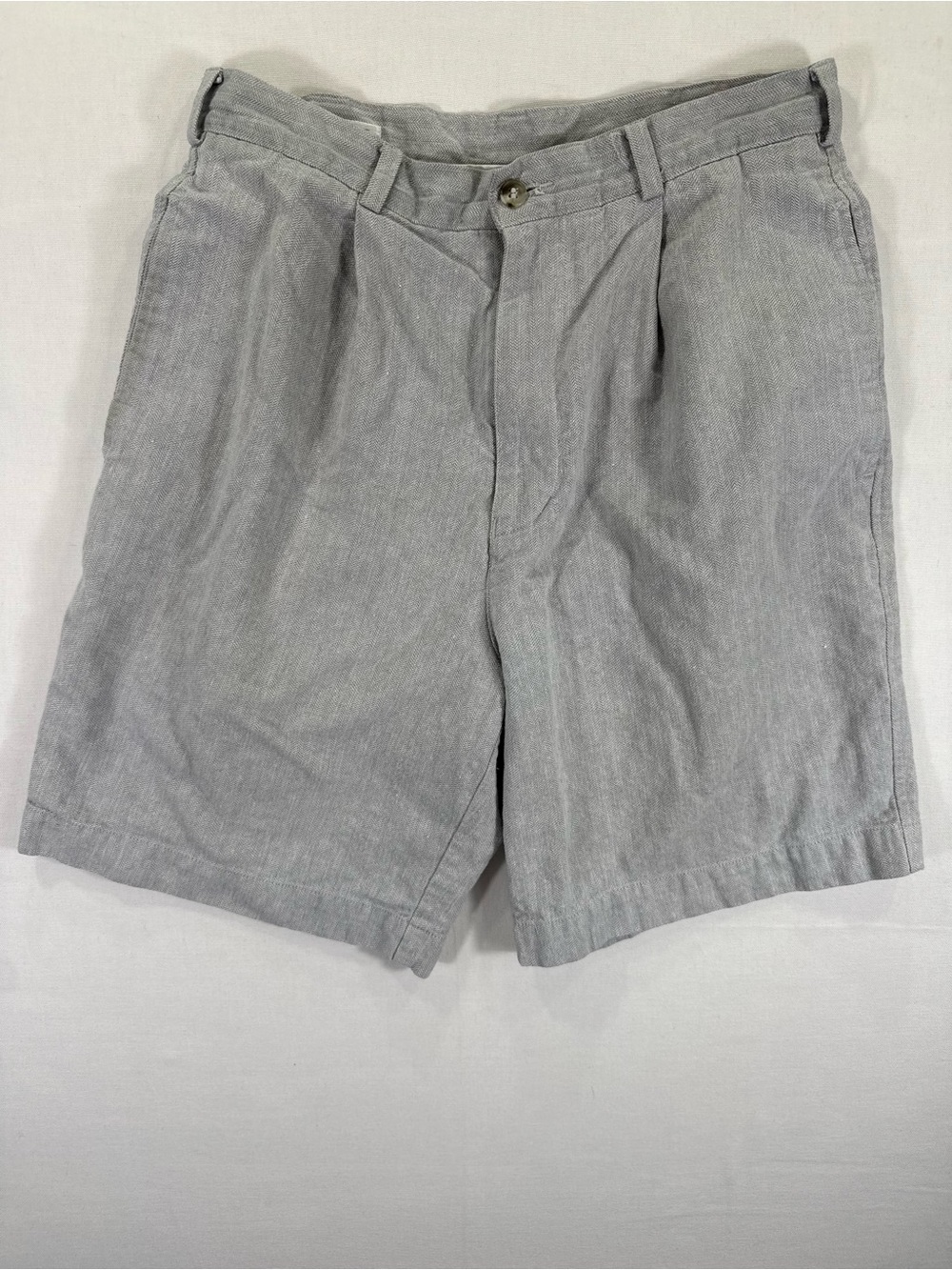 Perry Ellis Light Gray Flat Front Shorts